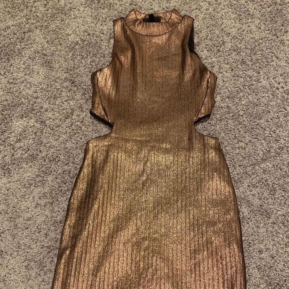TopShop Gold dress - Size US 2